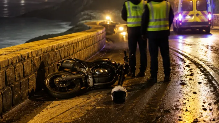 Un motorista resulta herido tras chocar con un jabalí en Igeldo y es trasladado al Hospital Donostia