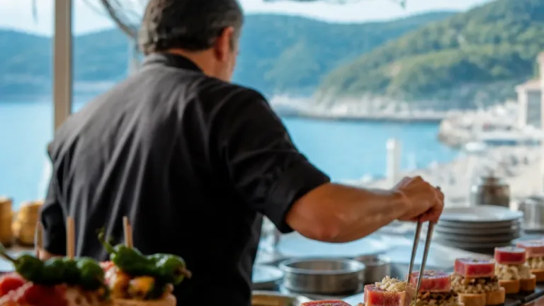 Adur Arrieta llevará a Hondarribia su pintxo 'Entre redes y trigales' al concurso medieval